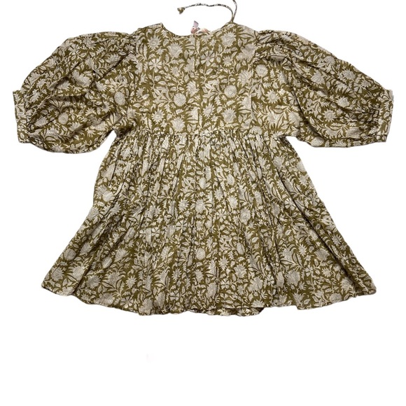 NEW Daughters Of India Kyra Mini Dress In Olive Size XXL - Picture 7 of 12